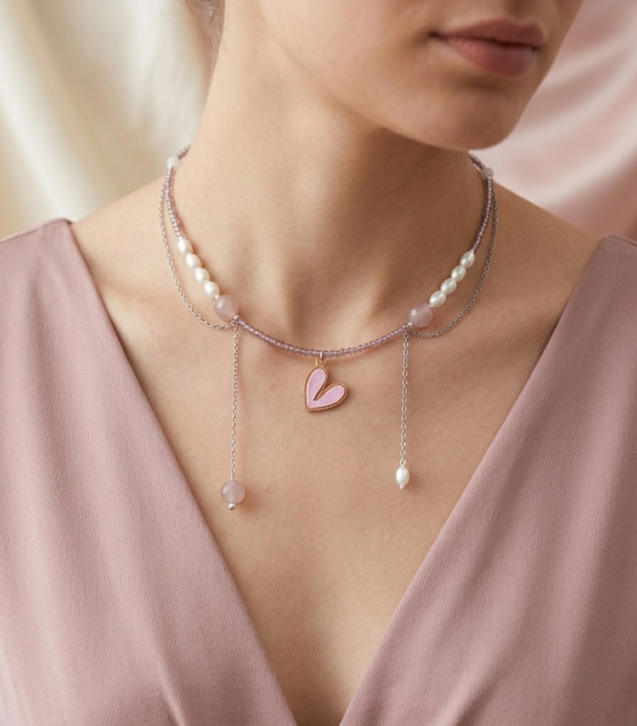 Love knot Pendant Necklace Aazuvi