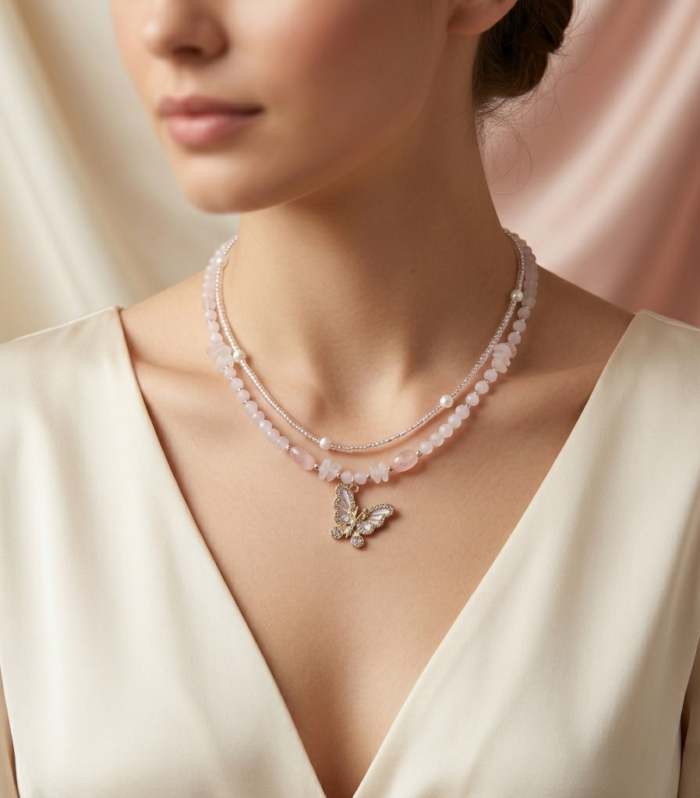 Lily wing Necklace - Cute Butterfly Pendent