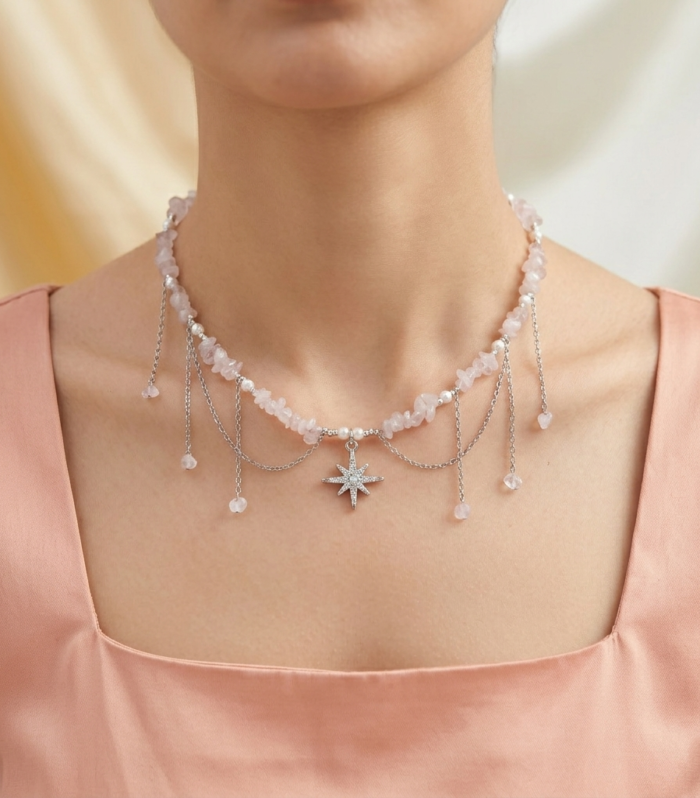 Starlight drift Necklace Aazuvi